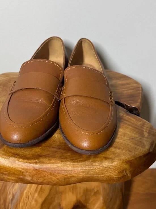 Madewell Alex Women's Brown Leather Loafers Sz. 8.5 - Picture 2 of 6